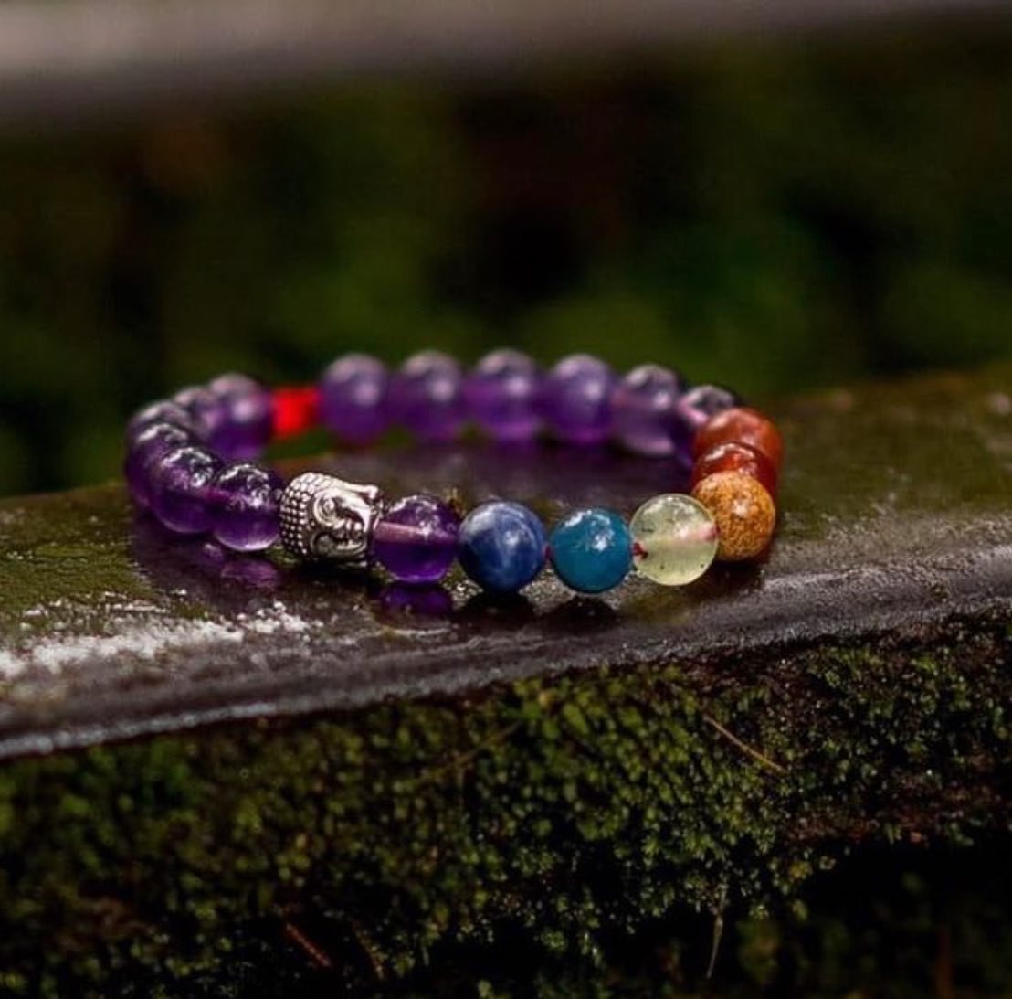 BRAZALETE 7 CHAKRAS AMATISTA - Soy Buda