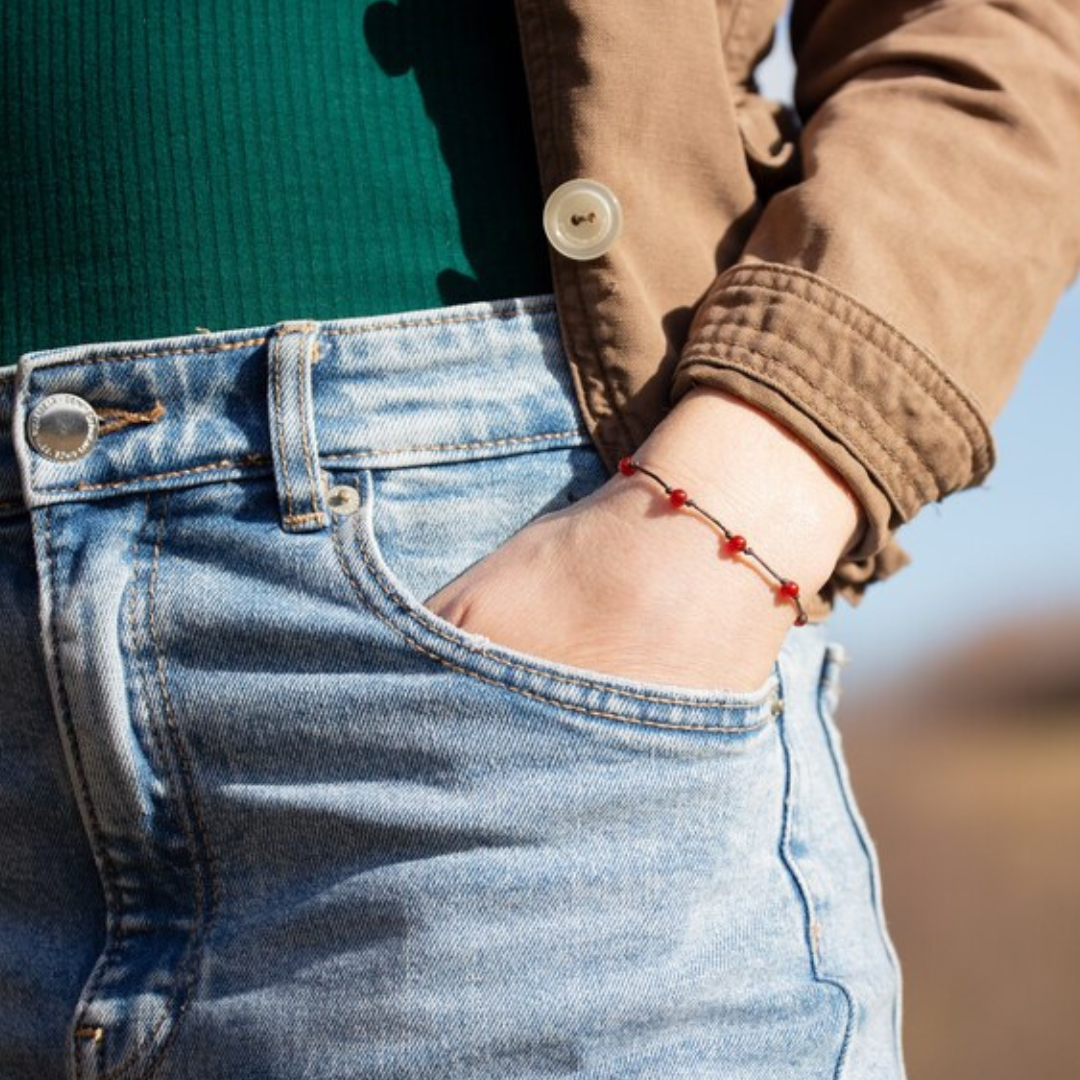 PULSERA DE CORNALINA