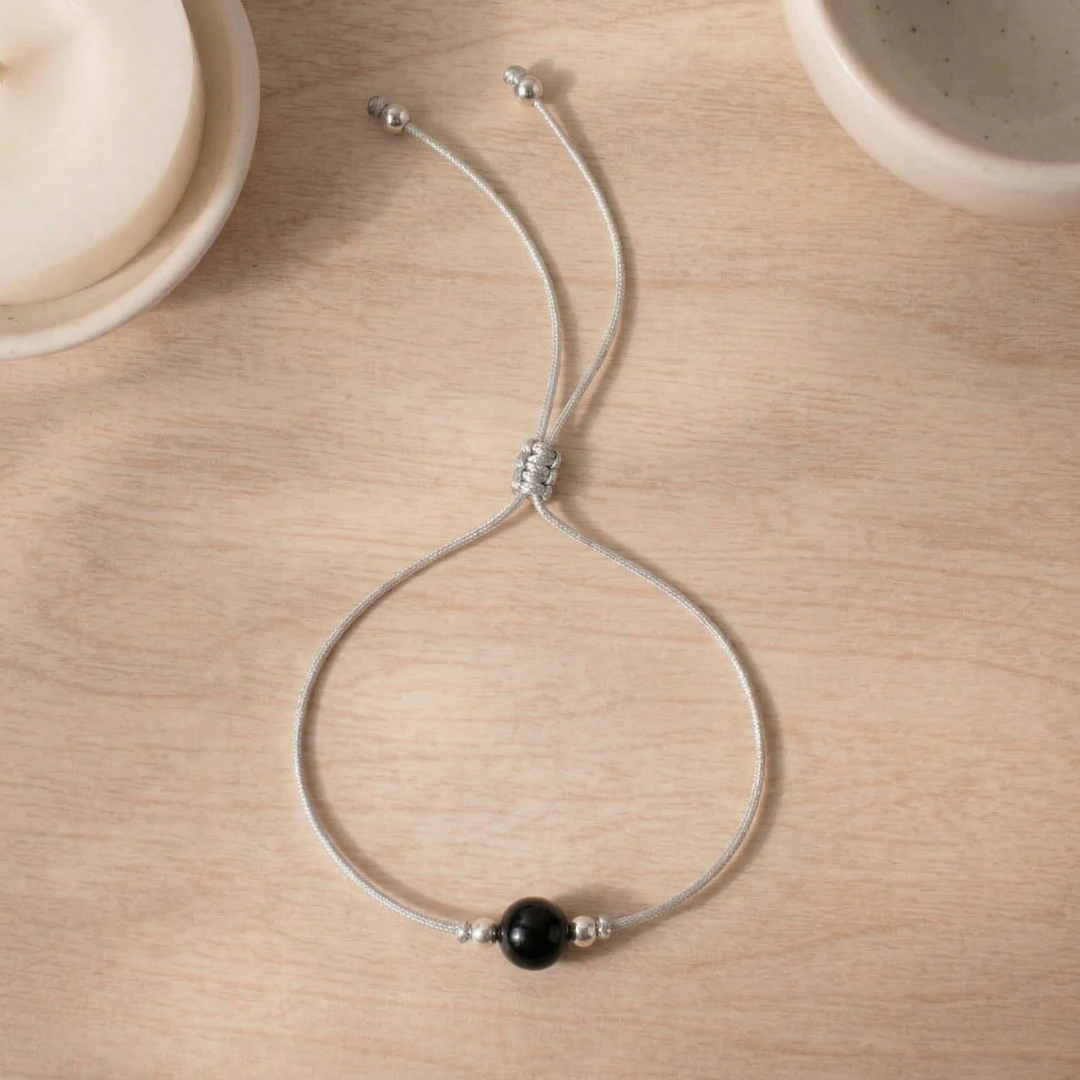 PULSERA AMULETO - TURMALINA NEGRA