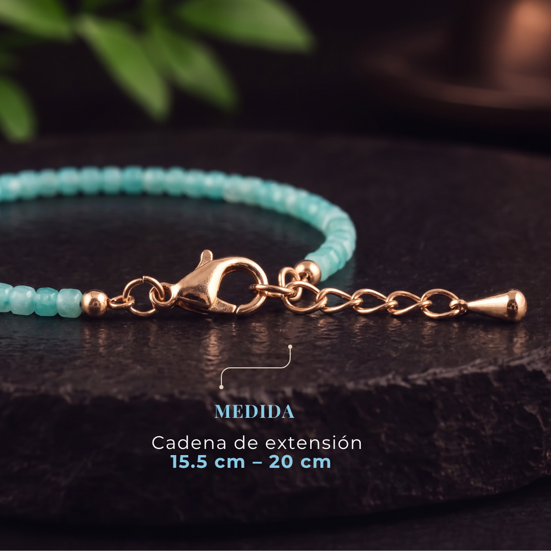 PULSERA AURA AZUL (2mm)
