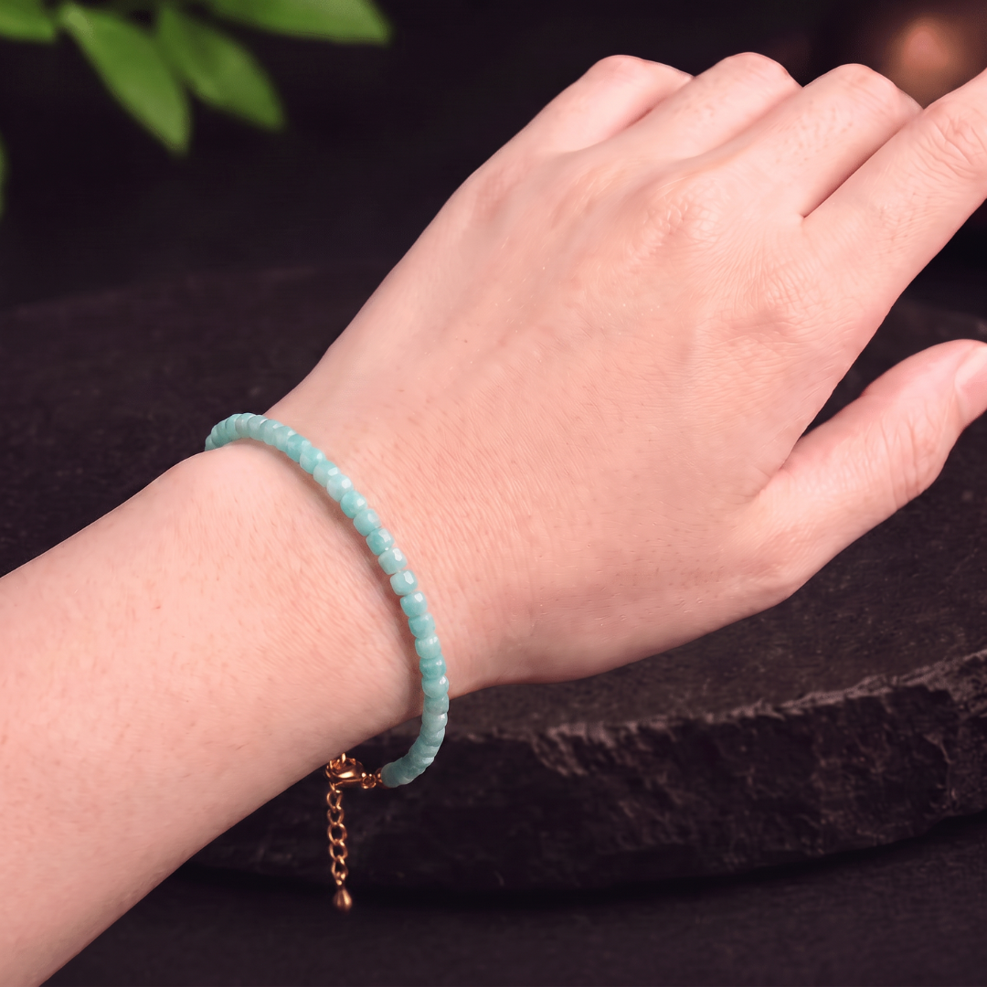 PULSERA AURA AZUL (2mm)