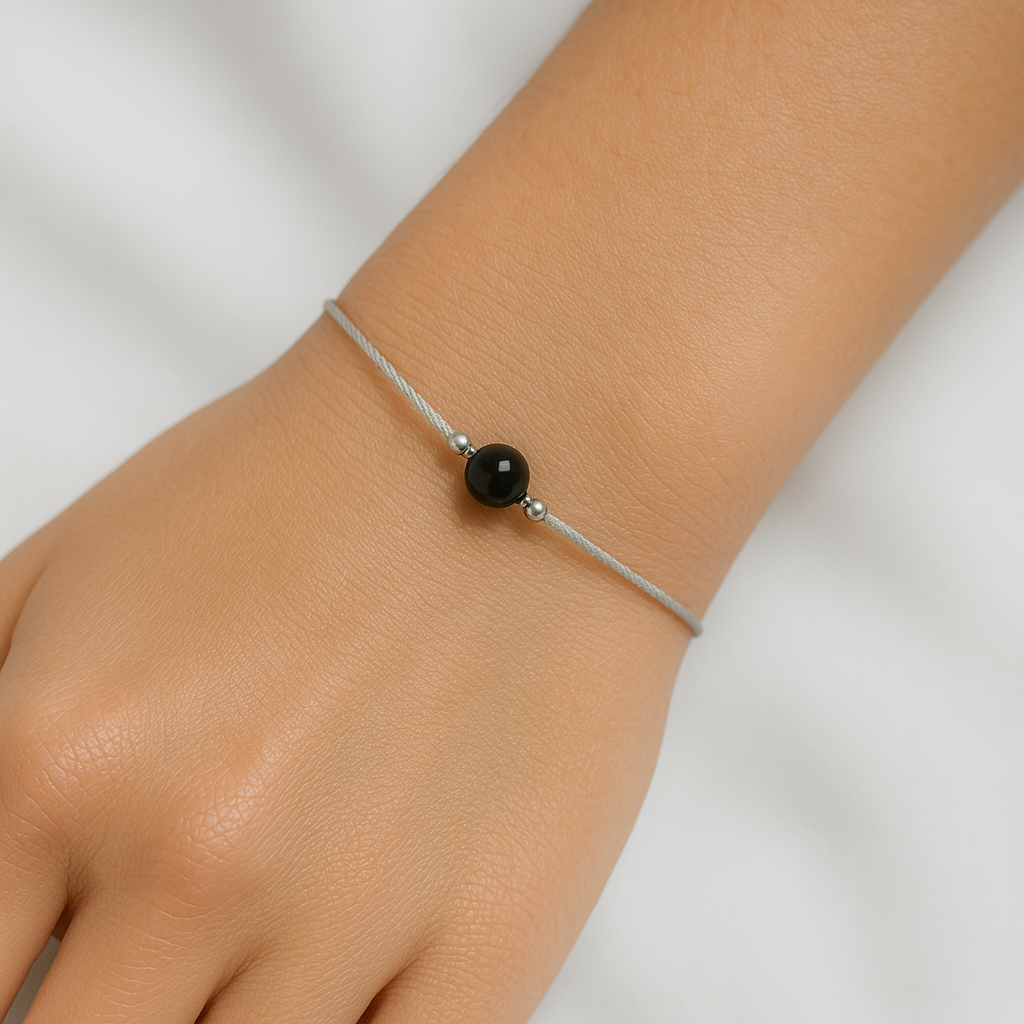 PULSERA AMULETO - TURMALINA NEGRA