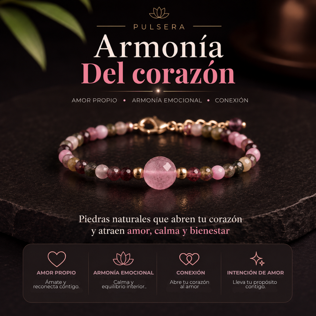 PULSERA ARMONÍA DEL CORAZÓN (3mm)