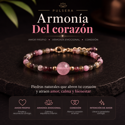 PULSERA ARMONÍA DEL CORAZÓN (3mm)