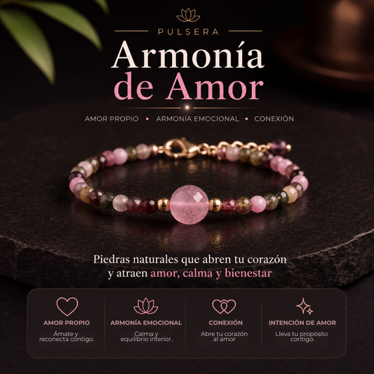 PULSERA ARMONÍA DEL CORAZÓN (3mm)