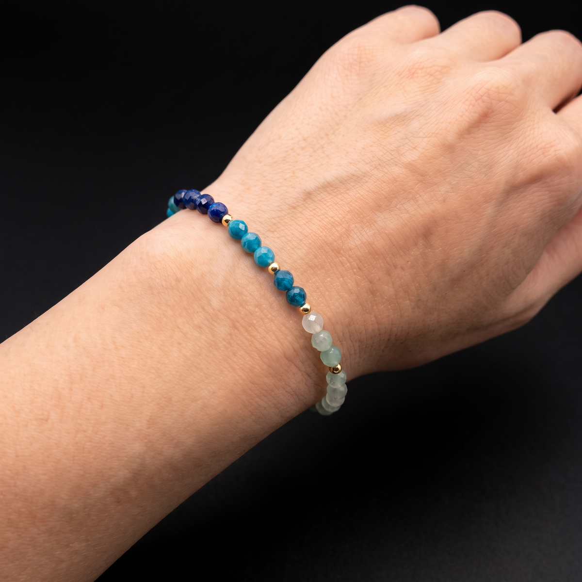 PULSERA 7 CENTROS DE ENERGÍA (4mm)