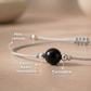PULSERA AMULETO - TURMALINA NEGRA