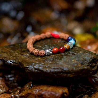 BRAZALETE 7 CHAKRAS RUDRAKSHA - Soy Buda