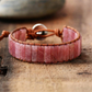 PULSERA BOHEMIA CUARZO FRESA