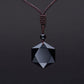 COLLAR HEXAGRAMA OBSIDIANA