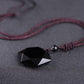 COLLAR HEXAGRAMA OBSIDIANA