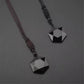 COLLAR HEXAGRAMA OBSIDIANA