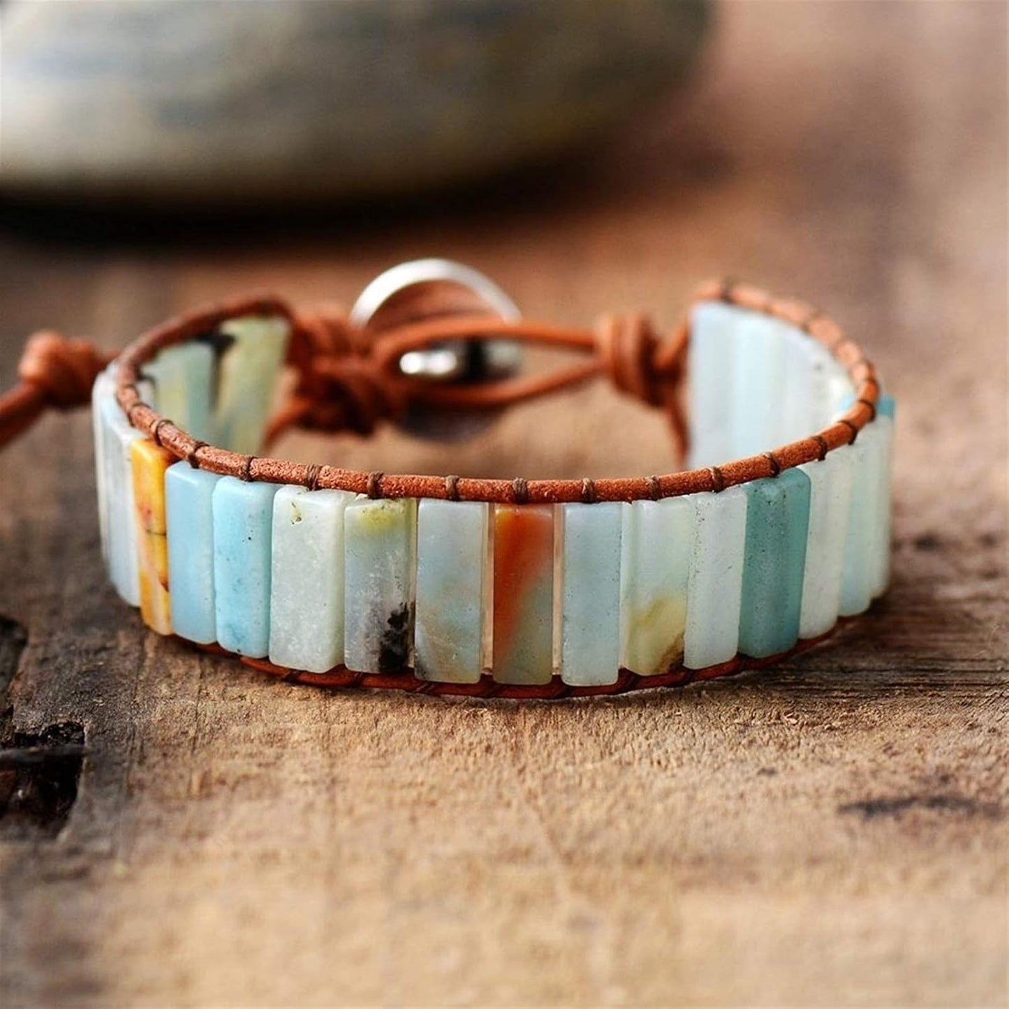 PULSERA BOHEMIA AMAZONITA