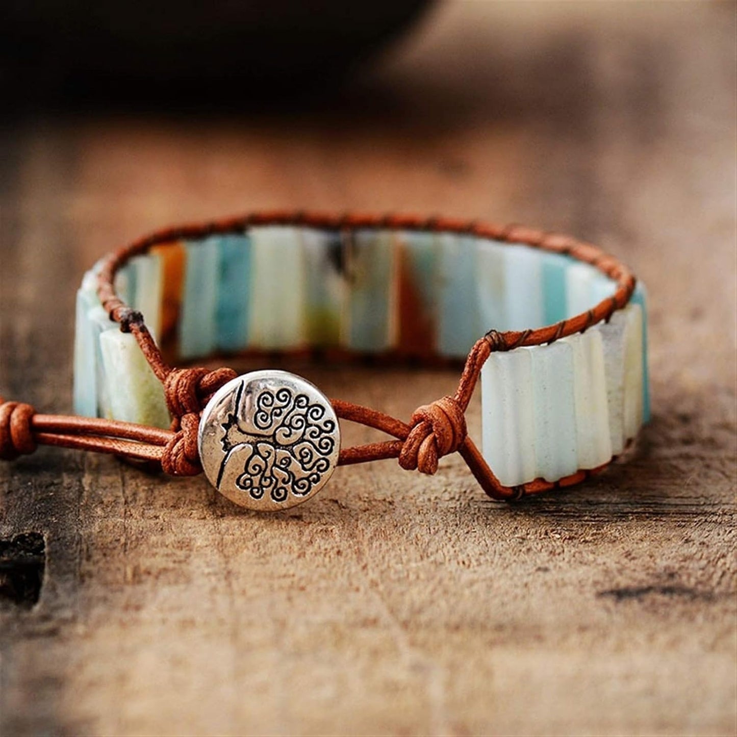 PULSERA BOHEMIA AMAZONITA