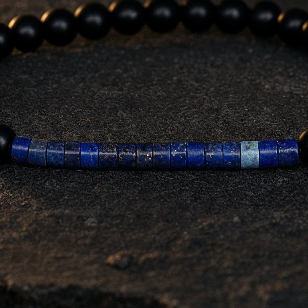 PULSERAS SUTILES CON PROPÓSITO · Claridad: detalle del lapislázuli