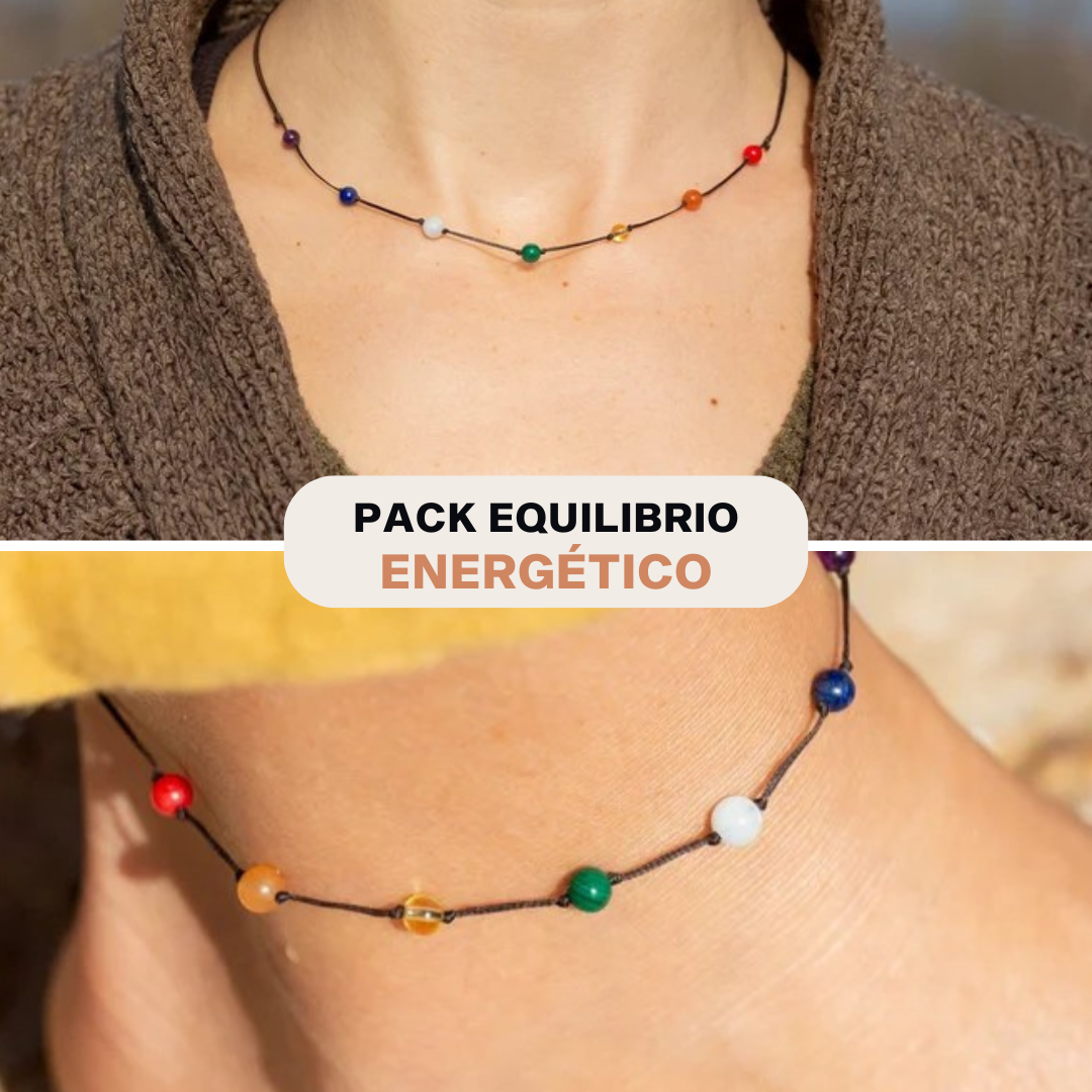 PACK EQUILIRBIO ENERGÉTICO (TOBILLERA + GARGANTILLA)